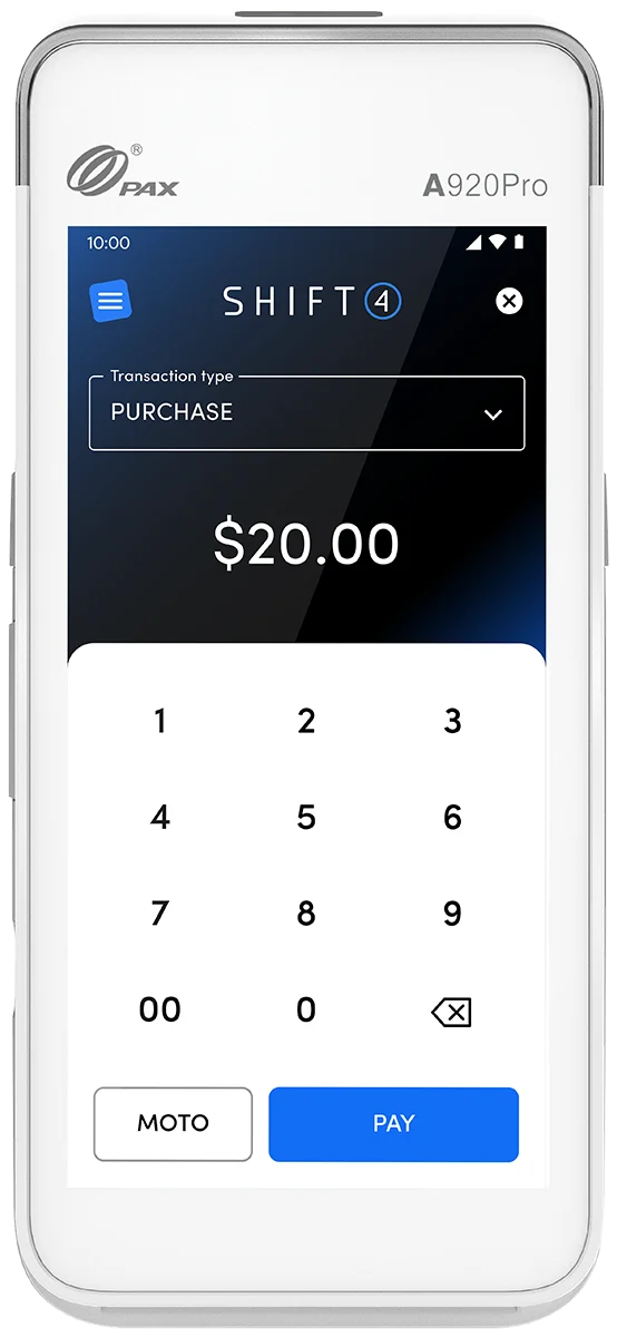Smartpay Android Terminal with payment screen